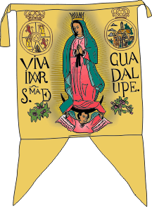 [Banner of the Virgen de Guadalupe flown by Miguel Hidalgo y Costilla: 1810.
	By Juan Manuel Gabino villascán]